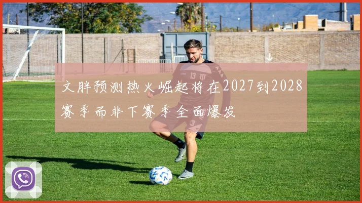 文胖预测热火崛起将在2027到2028赛季而非下赛季全面爆发